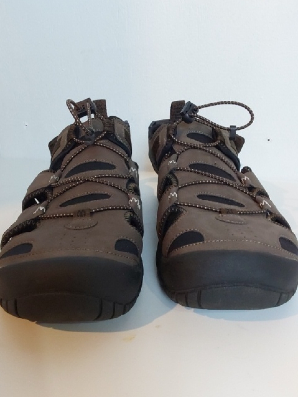 Lands End|Men's Brown Black Sporty Vented Outdoor Sandals Hiking Shoes Sz.10.5 - Picture 11 of 16